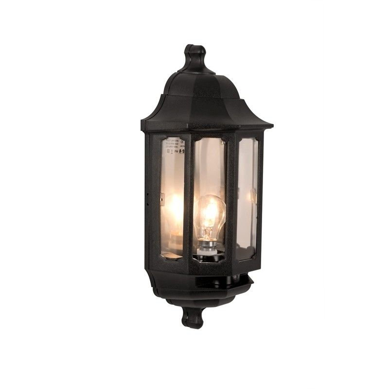 Asd Coach Half Lantern Outdoor Wall Light With Dusk To Dawn Sensor With Regard To Outdoor Lanterns With Photocell (Photo 1 of 15)