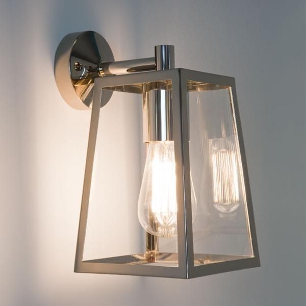 Astro Calvi Wall Polished Nickel 7106| Ip23 Outdoor Lighting Intended For Silver Outdoor Lanterns (View 3 of 15)