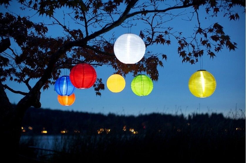 Best 10 Inch Blue Solar Outdoor Chinese Lantern Sale For Garden On Throughout Blue Outdoor Lanterns (Photo 14 of 15)