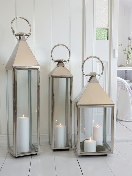 Big Stainless Steel Lanterns | Candle Ideas To Light My Way With Regard To Outdoor Ground Lanterns (Photo 3 of 15)