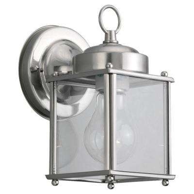 Brushed Nickel – Outdoor Wall Mounted Lighting – Outdoor Lighting Within Nickel Outdoor Lanterns (Photo 1 of 15)