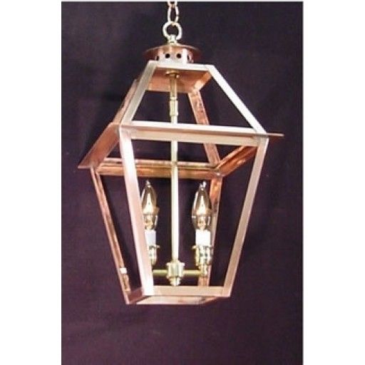 Charleston Chain Mount Copper Lantern – French Market Gas & Electric With Outdoor Electric Lanterns (Photo 6 of 15)