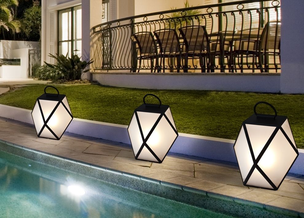 Contardi Muse Battery Powered Outdoor Lamp | Garden Lighting For Outdoor Lamp Lanterns (View 15 of 15)