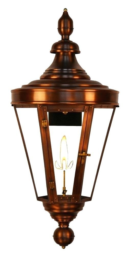 Copper Outdoor Lantern The Royal Street Collection Gas And Electric Pertaining To Copper Outdoor Electric Lanterns (View 12 of 15)