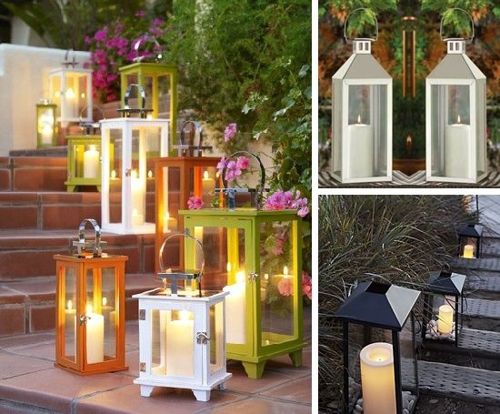 Entertaining With Style} Arranging Flowers In Outdoor Lanterns In Tall Outdoor Lanterns (Photo 7 of 15)