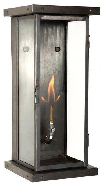 Fai Exterior Gas Lantern – Modern – Outdoor Lighting  Bwcollier Inside Outdoor Gas Lanterns (View 3 of 15)