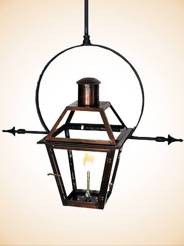 Flambeaux French Quarter Hanging Yoke With Ladder Racks Gas Outdoor Throughout Copper Outdoor Electric Lanterns (View 5 of 15)