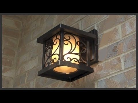 How To Replace Exterior House Lights – Youtube Inside Outdoor House Lanterns (View 8 of 15)