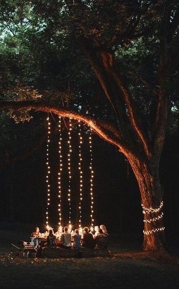 Imagine Chandeliers Like These Lighting Up Your Brides Outdoor In Outdoor Lanterns For Trees (View 15 of 15)