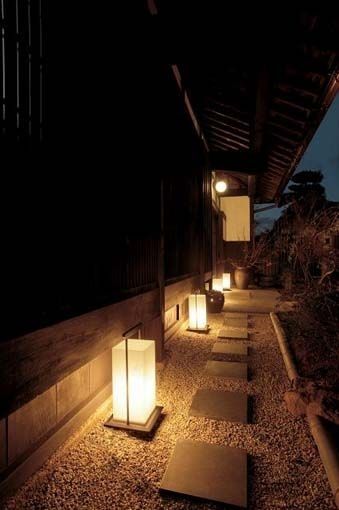 Japanese Garden Lighting  For The Walkway Along The Side Of The For Outdoor Lighting Japanese Lanterns (View 1 of 15)