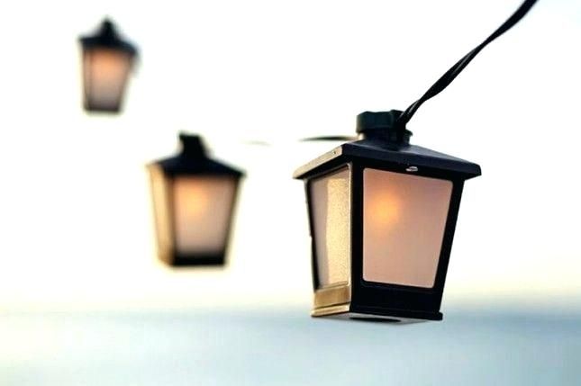 Lantern String Lights Outdoor Led Battery Operated Paper Coloured For Outdoor Battery Lanterns For Patio (Photo 4 of 15)