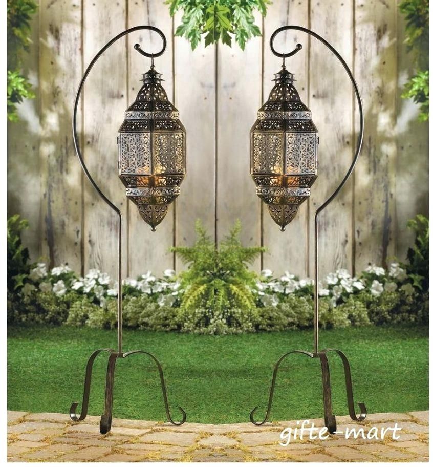 Large Moroccan Lantern S Floor Lamp Hanging Pendant Candle Holder Within Outdoor Hanging Electric Lanterns (View 8 of 15)