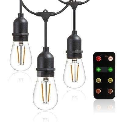 Led – String Lights – Outdoor Lighting – The Home Depot Within Outdoor Lanterns With Remote Control (Photo 14 of 15)