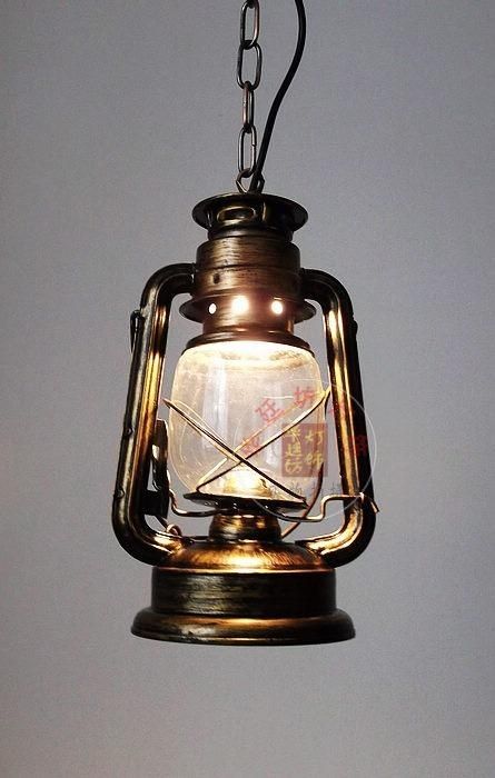 Loft Vintage Kerosene Iron Galss Pendant Lamps Outdoor Pendant Regarding Outdoor Vintage Lanterns (View 10 of 15)