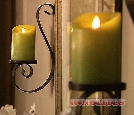 Longest Brightest Led Wax Pillar Flameless Candle W/timer – Eternal Within Outdoor Lanterns With Battery Candles (View 14 of 15)