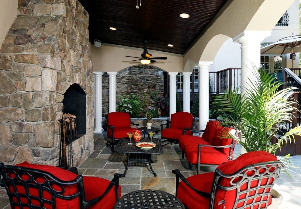 Mallin Patio Furniture Patio Beach With Lanterns Neutral Colors Pertaining To Red Outdoor Table Lanterns (View 12 of 15)