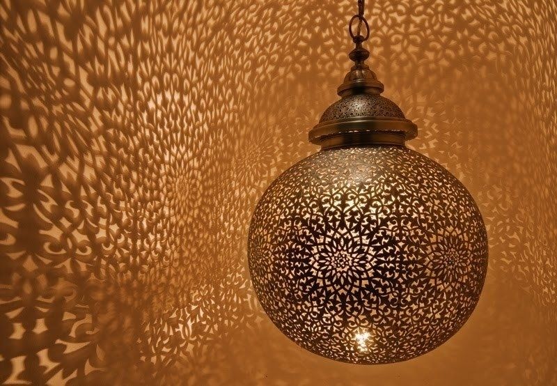 Moroccan Hanging Lamp – Foter Pertaining To Outdoor Turkish Lanterns (View 6 of 15)