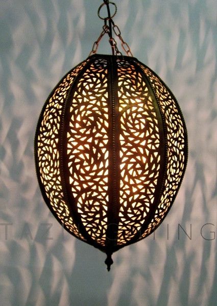 Moroccan Lantern – Garden Pendant – Tazi Designs Inside Moroccan Outdoor Electric Lanterns (Photo 7 of 15)