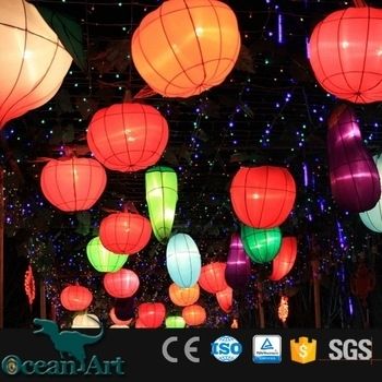 Oabc 8209 Solar Fairy String Lights 10 Mini Colorful Fabric Lanterns In Colorful Outdoor Lanterns (View 15 of 15)