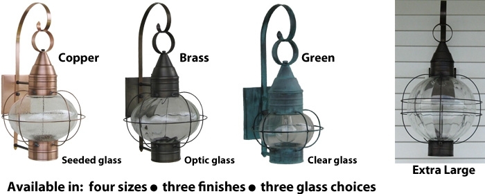 Onion Lights And Lamps – Wall And Post Onion Lamps – Sandwich Lantern Inside Outdoor Lighting Onion Lanterns (Photo 1 of 15)