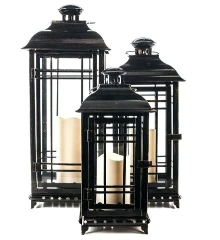 Outdoor Candles With Timer All Weather Metal Candle Lantern Outdoor Inside Outdoor Lanterns With Timers (Photo 4 of 15)