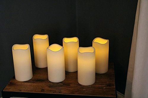 Outdoor Candles With Timer Set Of 6 Outdoor Waterproof Resin Outdoor Inside Resin Outdoor Lanterns (Photo 14 of 15)