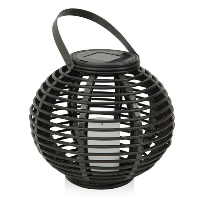 Outdoor Decorative Solar Powered Candle Lantern With Flickering Inside Outdoor Rattan Lanterns (Photo 3 of 15)