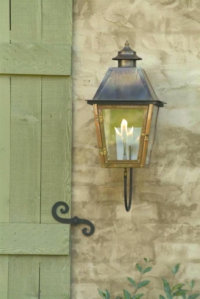 Outdoor Electric Lanterns Gas Lamps Lamp Best Copper On Lights Atlas Within Copper Outdoor Electric Lanterns (View 9 of 15)