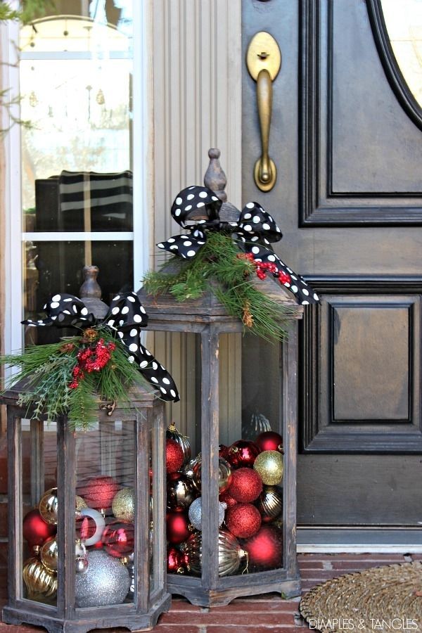 Outdoor Lantern And Ornaments. | Christmas Decoration Ideas For Outdoor Lanterns For Christmas (Photo 1 of 15)