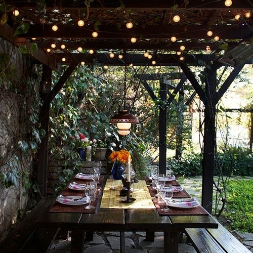 Outdoor Lighting Ideas For Added Sparkle « Bombay Outdoors Pertaining To Outdoor Lanterns For Tables (Photo 4 of 15)