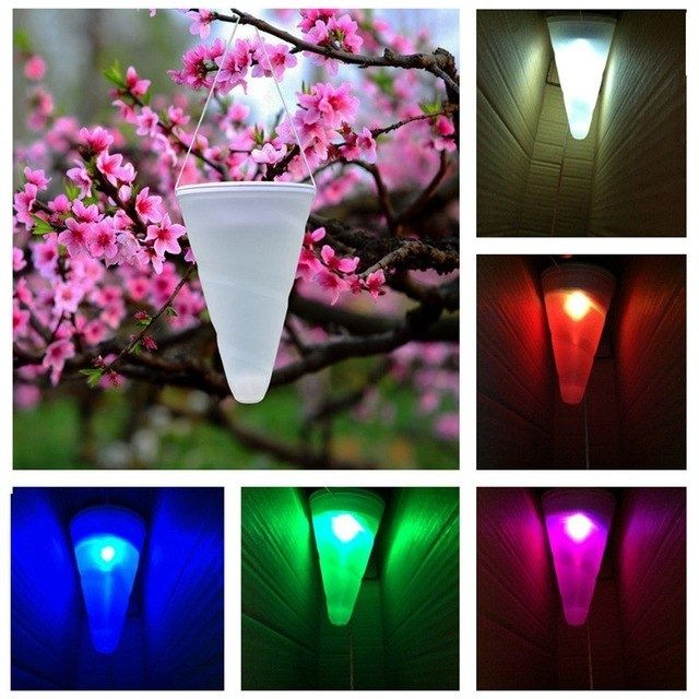 Outdoor Solar Powere Hang Lanterns Rgb Colorful Automatic Light Led Regarding Colorful Outdoor Lanterns (Photo 9 of 15)