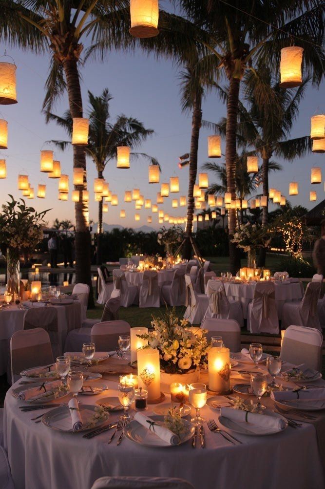Featured Photo of 15 Collection of Outdoor Lanterns for Wedding