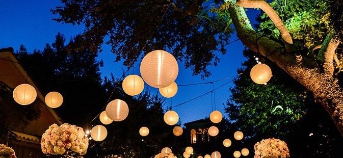 Outdoor Wedding Reception Lighting Tips – Werenttables Throughout Outdoor Paper Lanterns (View 6 of 15)