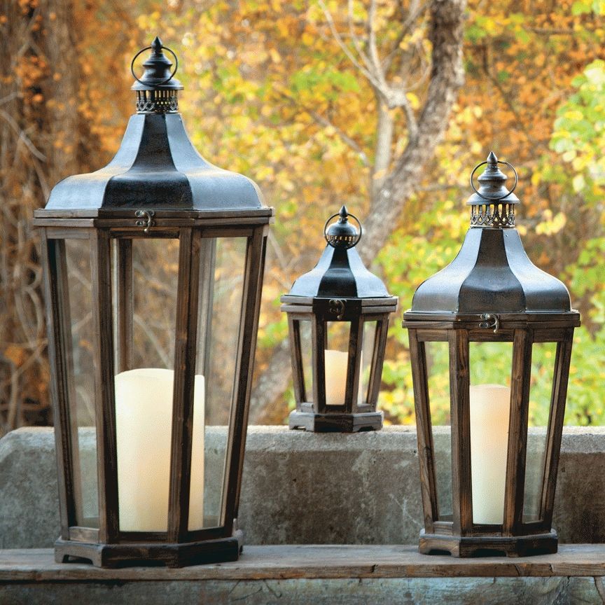 Featured Photo of 2024 Popular Set of 3 Outdoor Lanterns