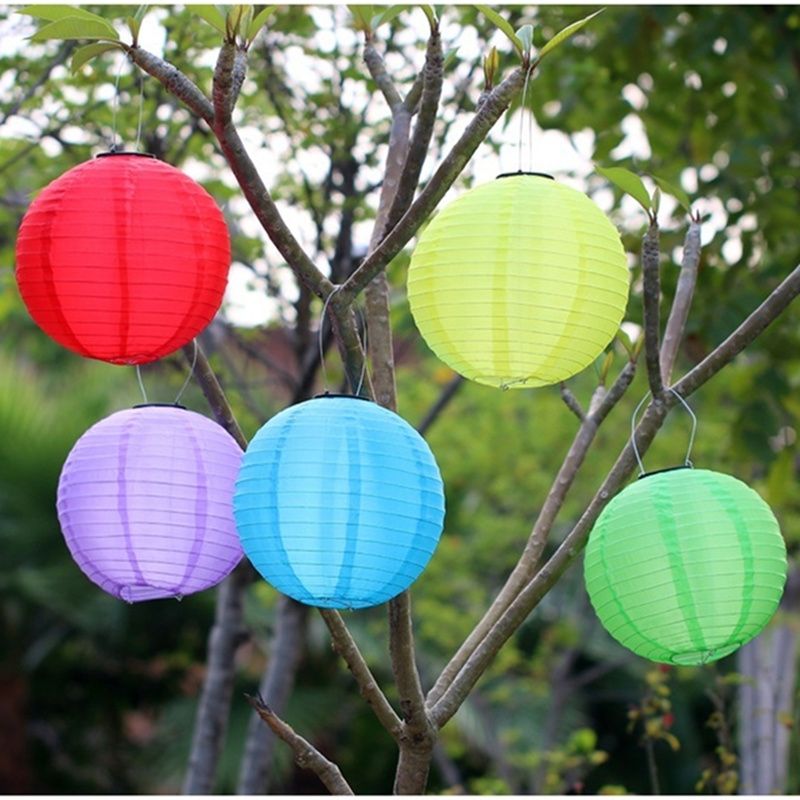 Pearlstar5pcs Chinese Waterproof Outdoor Garden Solar Lanterns 30 Cm With Outdoor Solar Lanterns (Photo 10 of 15)