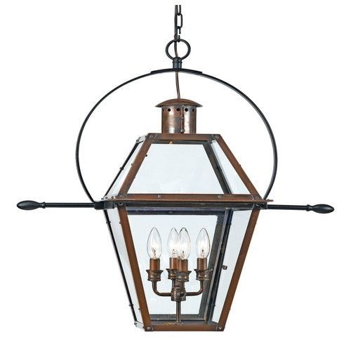 Quoizel Rue De Royal 4 Light Large Outdoor Hanging Lantern | Home Inside Large Outdoor Electric Lanterns (View 11 of 15)