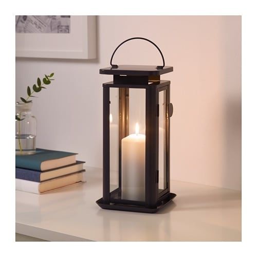 Sinnesro Lantern F Block Candle, In/outdoor Grey 29 Cm – Ikea Throughout Outdoor Grey Lanterns (Photo 1 of 15)