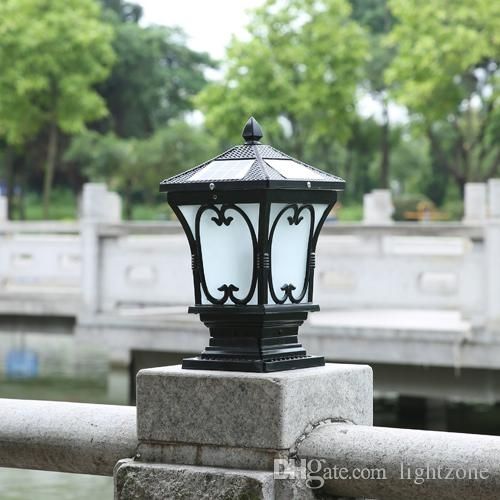 Solar Led Post Lanterns Outdoor Post Lights Super Bright Led Garden Inside Outdoor Post Lanterns (View 4 of 15)