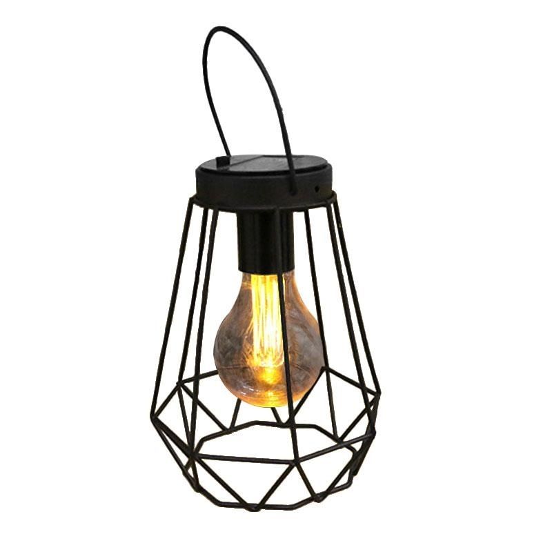 Solar Yellow Light Night Lamp Imitation Oil Lamp Style Hunting With Yellow Outdoor Lanterns (Photo 5 of 15)