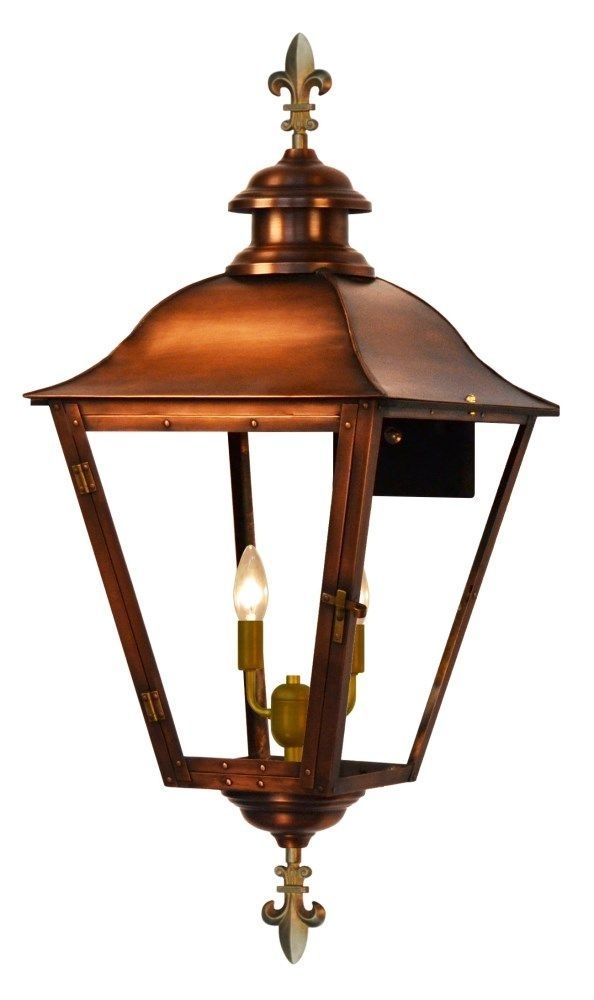 State Street Electric Lantern With Fleur De Lis Finials Top And Pertaining To Outdoor Electric Lanterns (View 9 of 15)