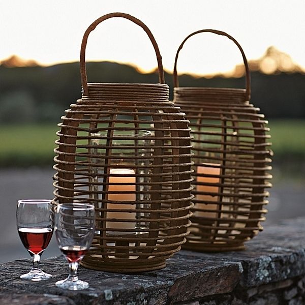 15 Collection of Outdoor Rattan Lanterns