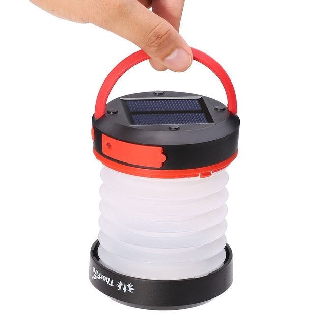 Thorfire Portable Solar Led Camping Lantern Usb Rechargeable Light With Regard To Outdoor Rechargeable Lanterns (Photo 13 of 15)