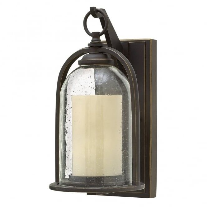 Traditional Glass Bell Shaped Outdoor Lantern With Candle Glass Within Outdoor Lanterns With Led Candles (Photo 8 of 15)