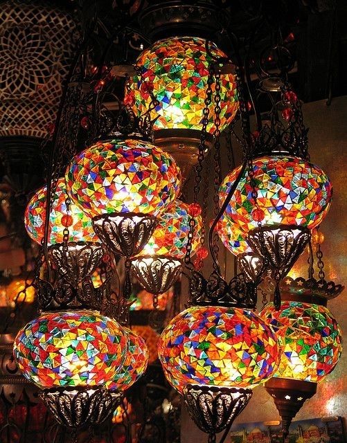 Turkish Glass Mosaic Lanterns Istanbul | Lighting : Indoor & Outdoor Regarding Outdoor Turkish Lanterns (View 12 of 15)