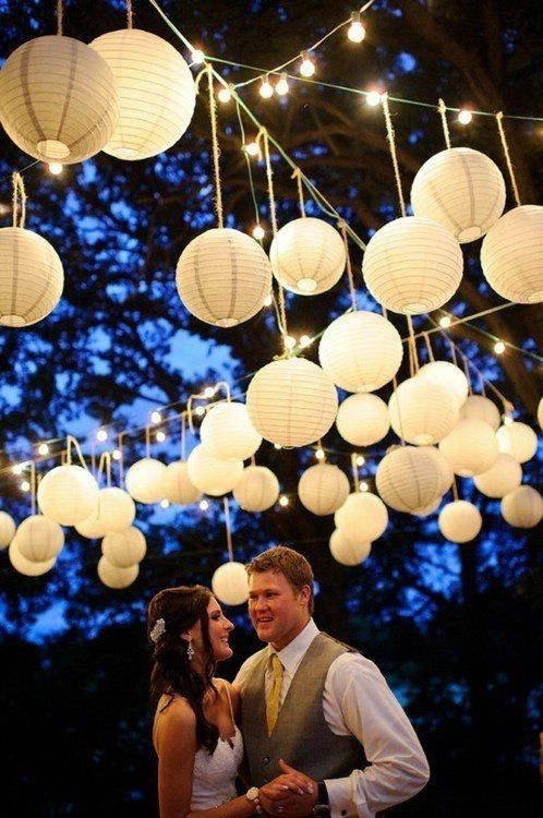 White Lanterns. Perfect For An Outdoor Event (View 9 of 15)