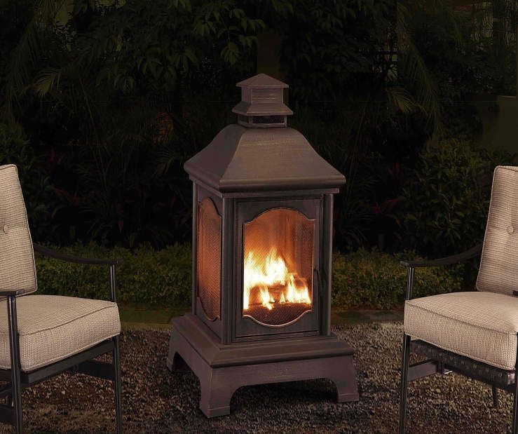 Winchester 48" Lantern Outdoor Fireplace At Big Lots (View 3 of 15)