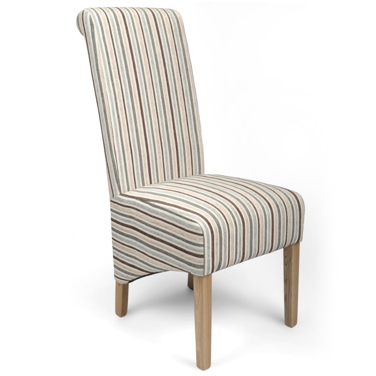 2018 Dining Chairs – Krista Stripe Dining Chairs In Duck Egg Blue Within Blue Stripe Dining Chairs (View 4 of 20)