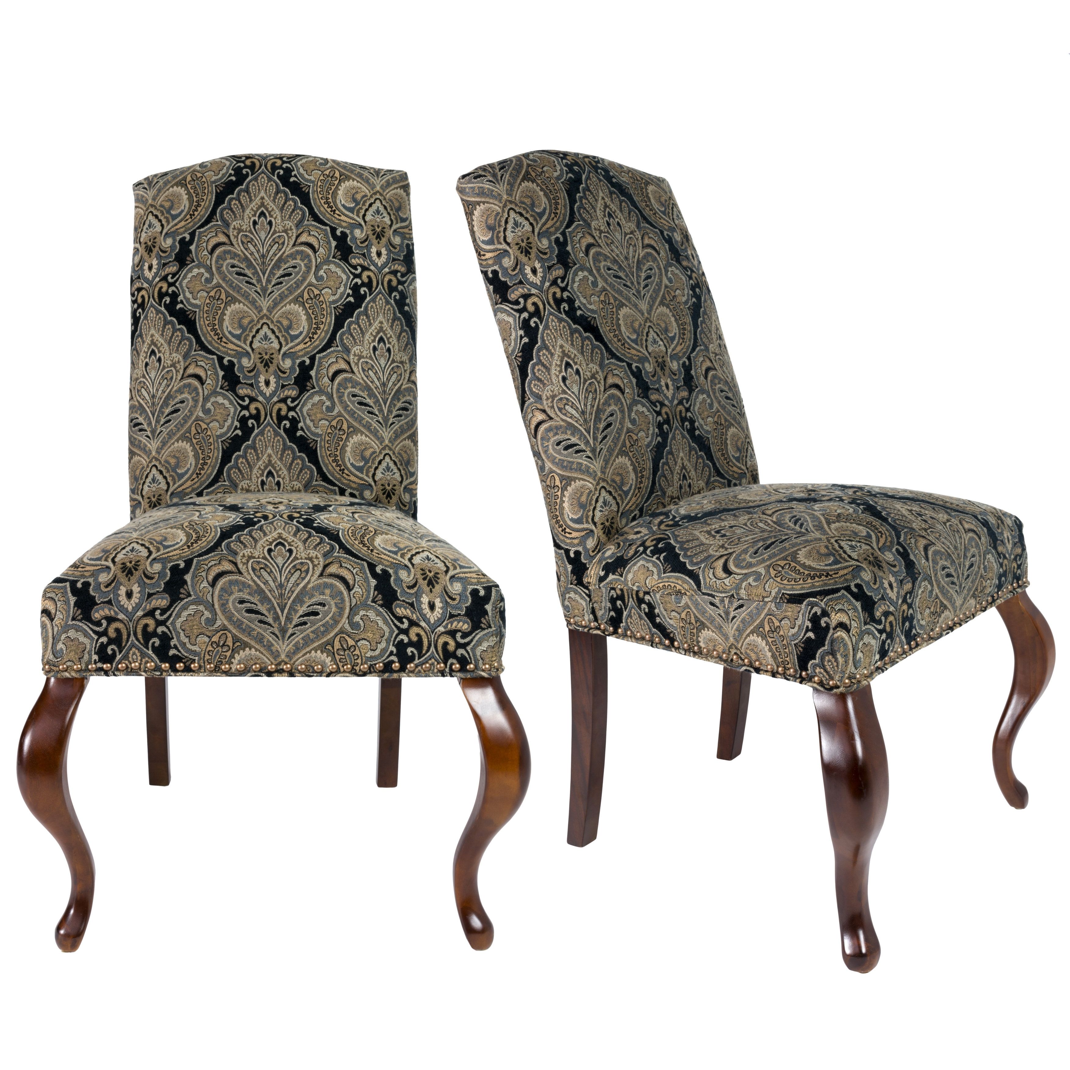 2018 Sole Designs Queen Ann Spring Upholstered Side Chair (View 14 of 20)