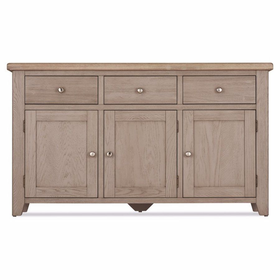 Abdabs Furniture – Scotia Grey And Whitewash 3 Door 3 Drawer Sideboard In Best And Newest 3 Drawer/2 Door White Wash Sideboards (View 12 of 20)