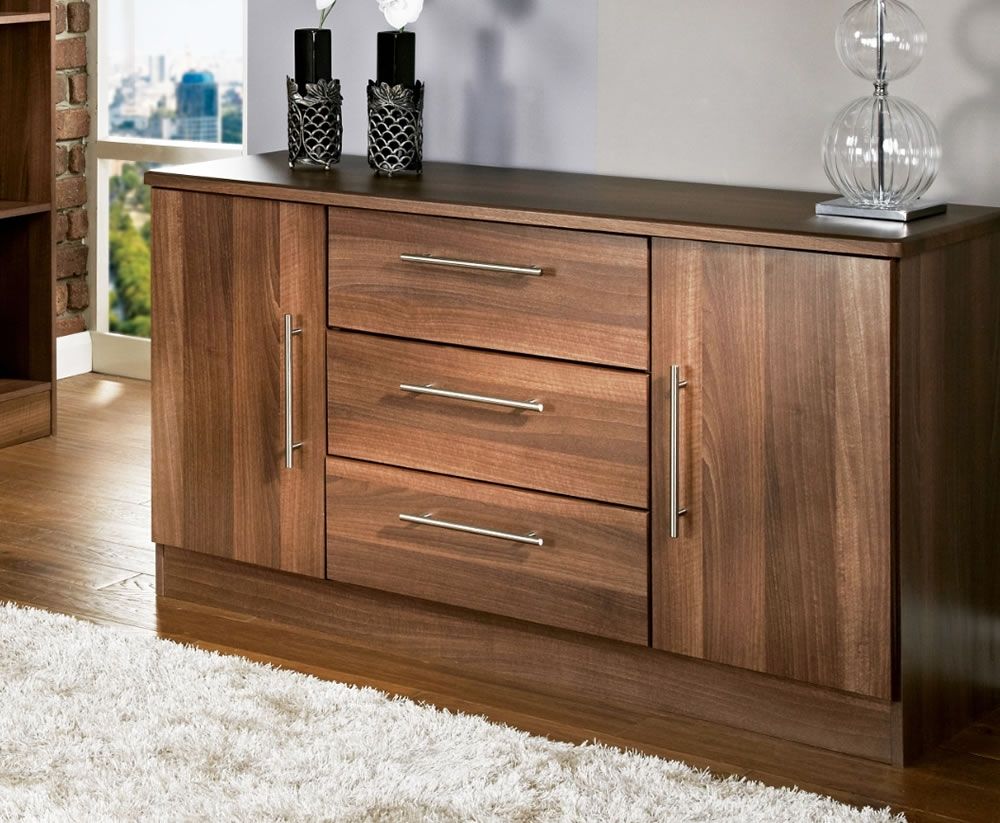 Featured Photo of The 20 Best Collection of Walnut Finish 2-door/3-drawer Sideboards